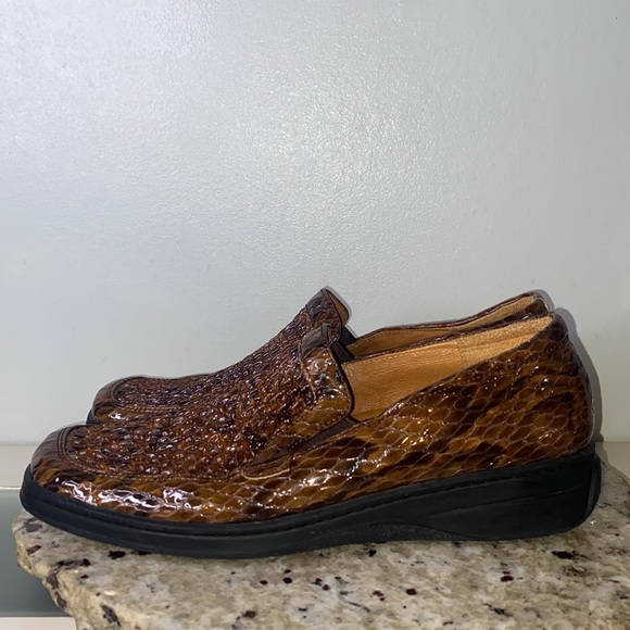 HELLE Comfort by Romu’s Leather Croc Embossed SlipOn Loafer-Sz 42 (US 11-11.5) - Picture 12 of 14